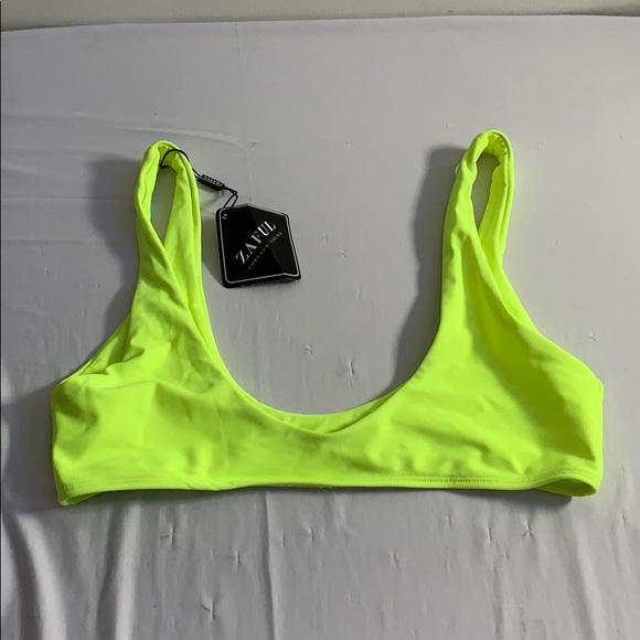 Neon Green Zaful Bikini Top - Picture 2 of 4